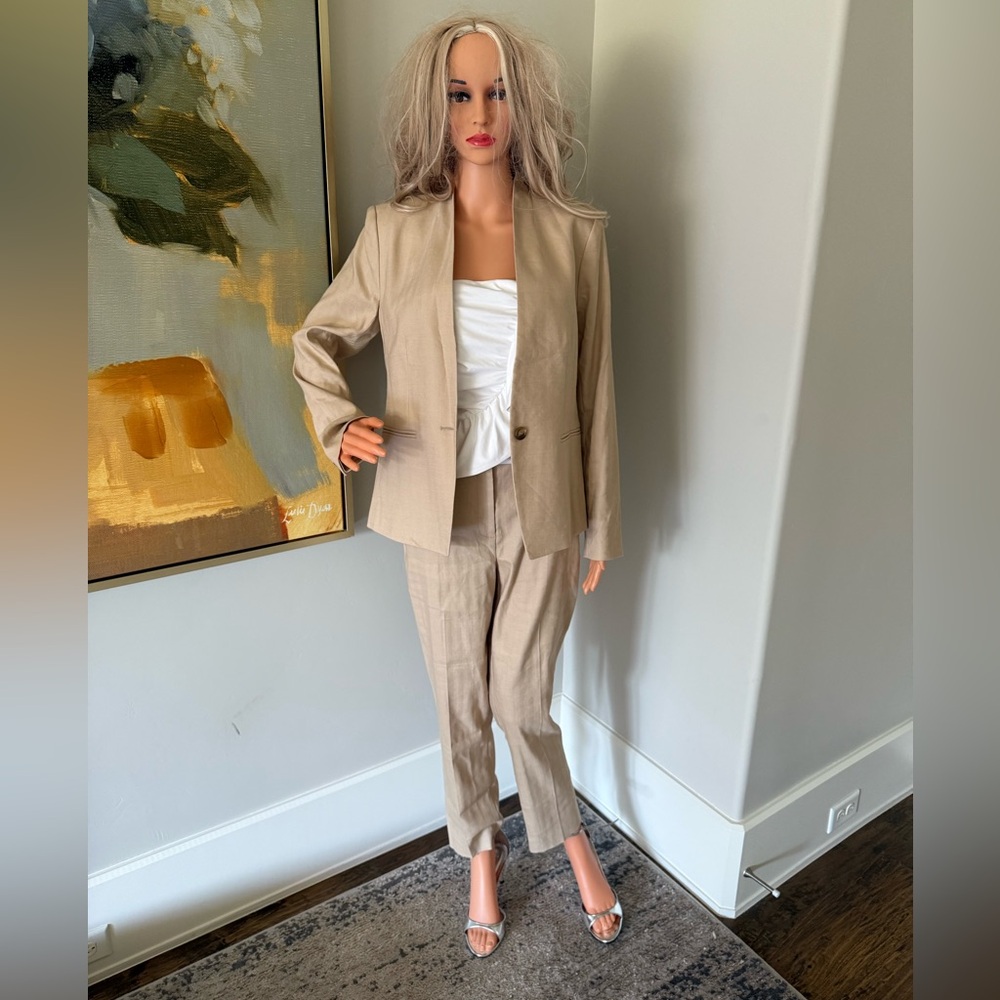 NWT Never Worn Suit by Ann Taylor — Beige Tan Stylish Look! - Picture 11 of 16